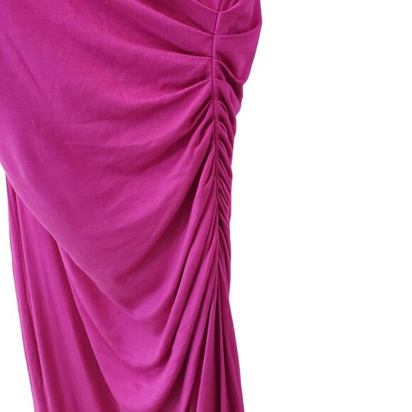 Ann Taylor Side Ruched Drape Neck Dress Size 4 - Picture 5 of 6